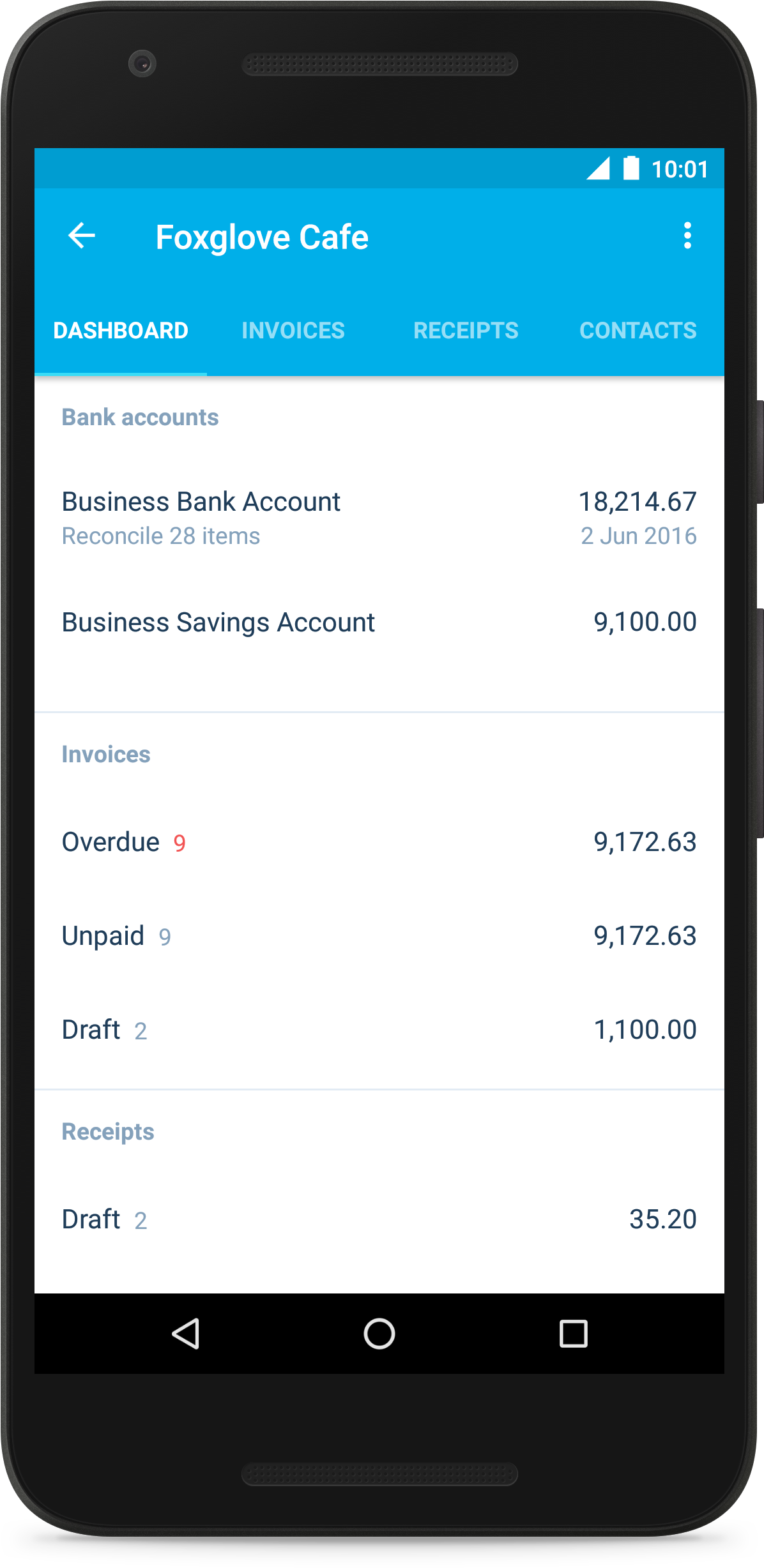 Mobile Finance App Screen