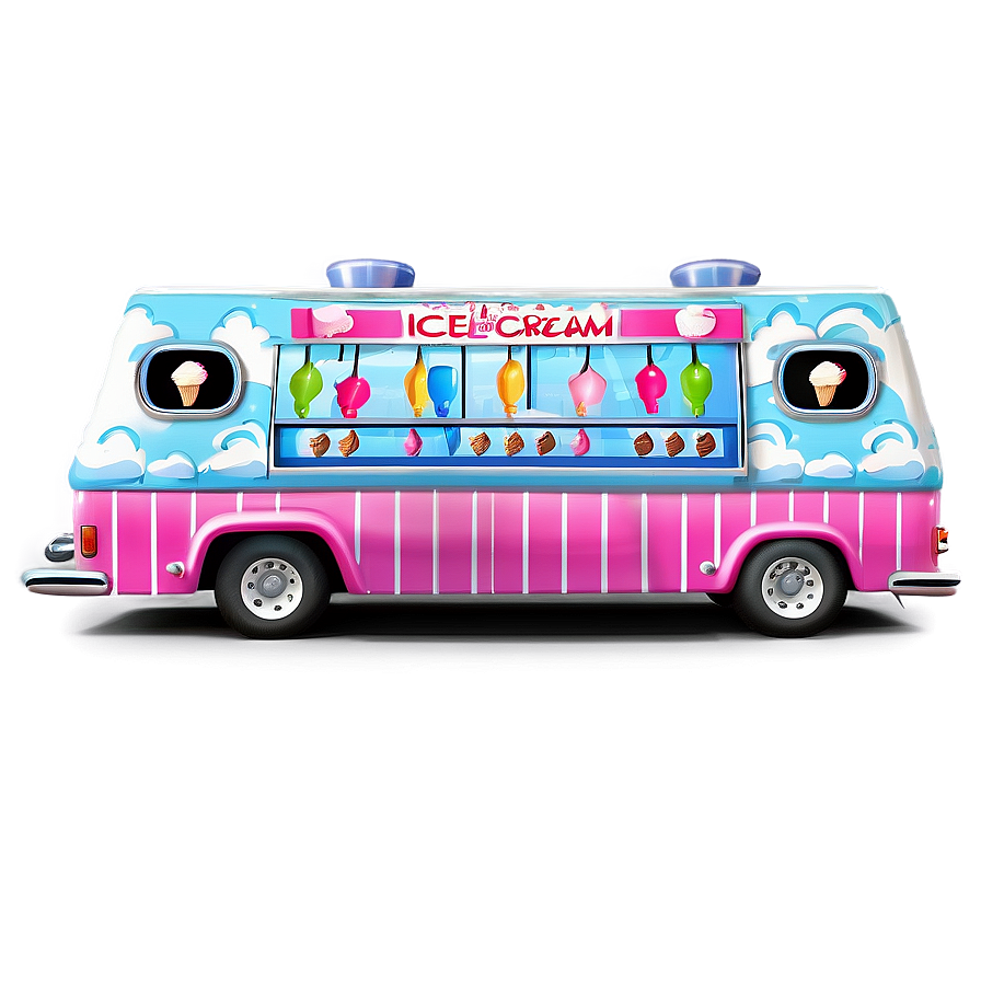 Mobile Ice Cream Shop Truck Png 67