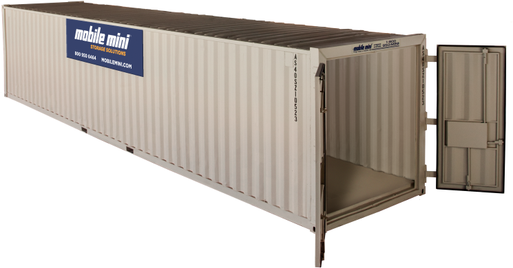 40 Ft Mobile Mini Large Storage Containers - Mobile Mini 40 Container, HD Png Download PNG with transparent background