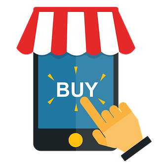Mobile Online Shopping Concept PNG with transparent background