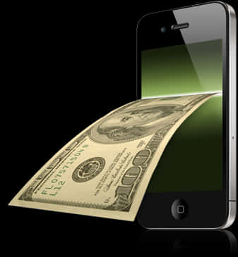 Mobile Payment Digital Cash Concept PNG image with a transparent background, free high-resolution download