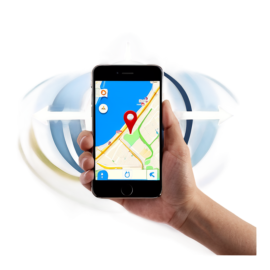 Mobile Phone With Gps Navigation Png 06112024