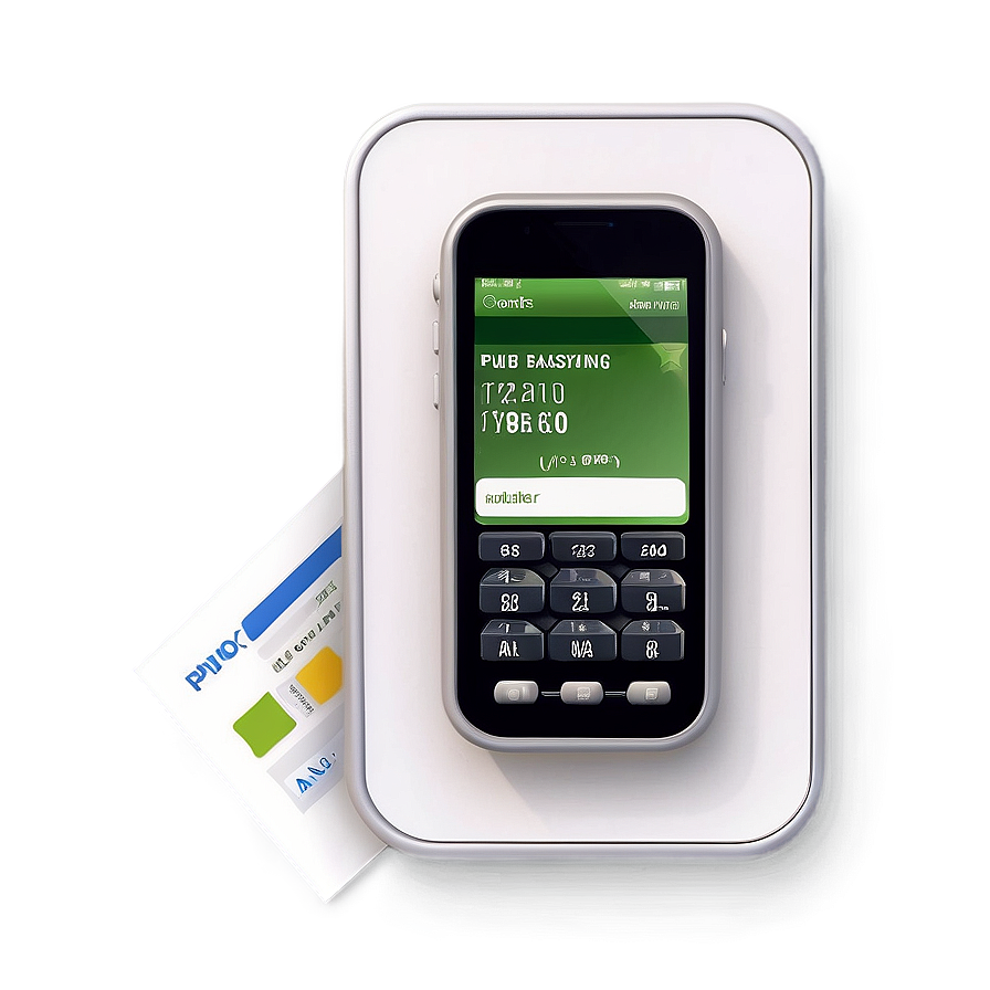 Mobile Phone With Online Banking App Png 06112024