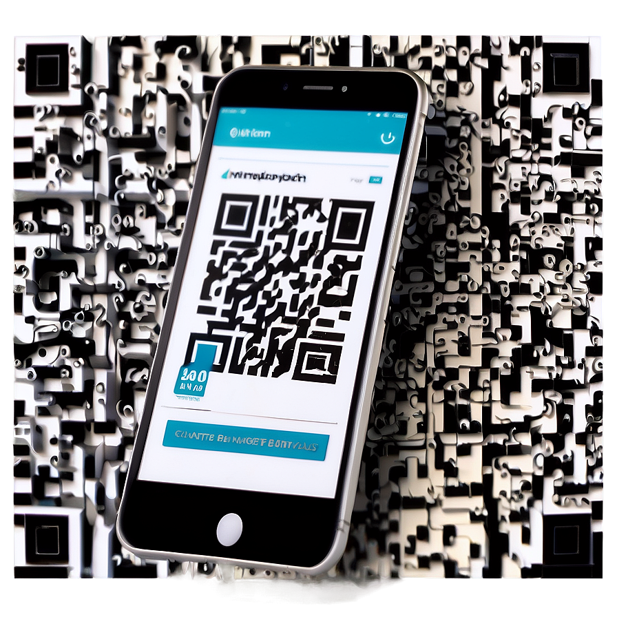 Mobile Phone With Qr Code Scanner Png 52