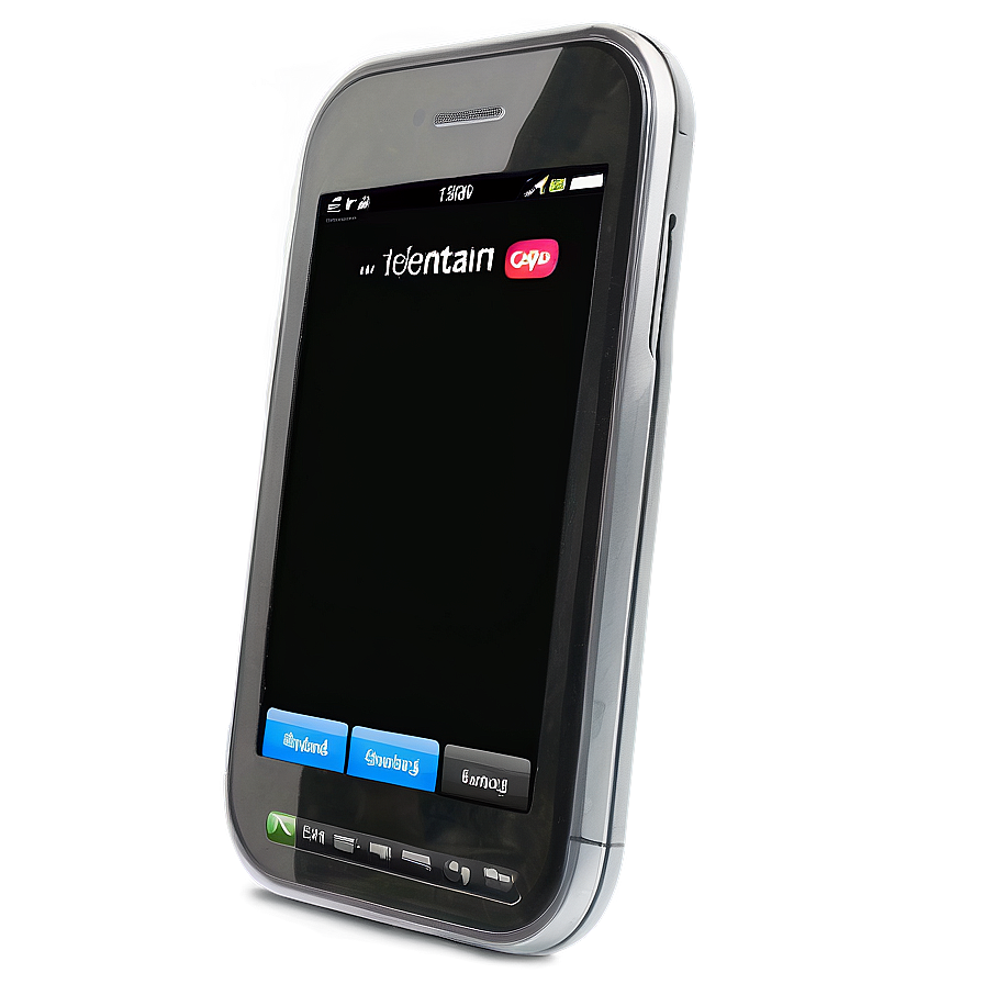 Mobile Phone With Shopping App Png Dmn