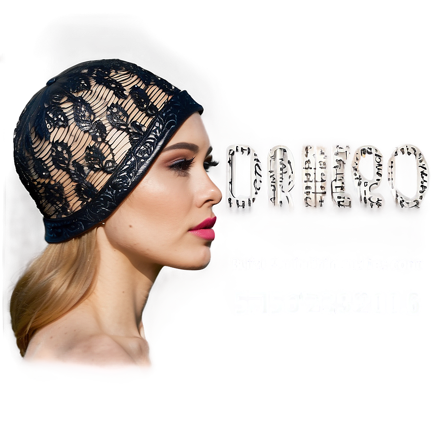 Model In Couture Hat Png 65