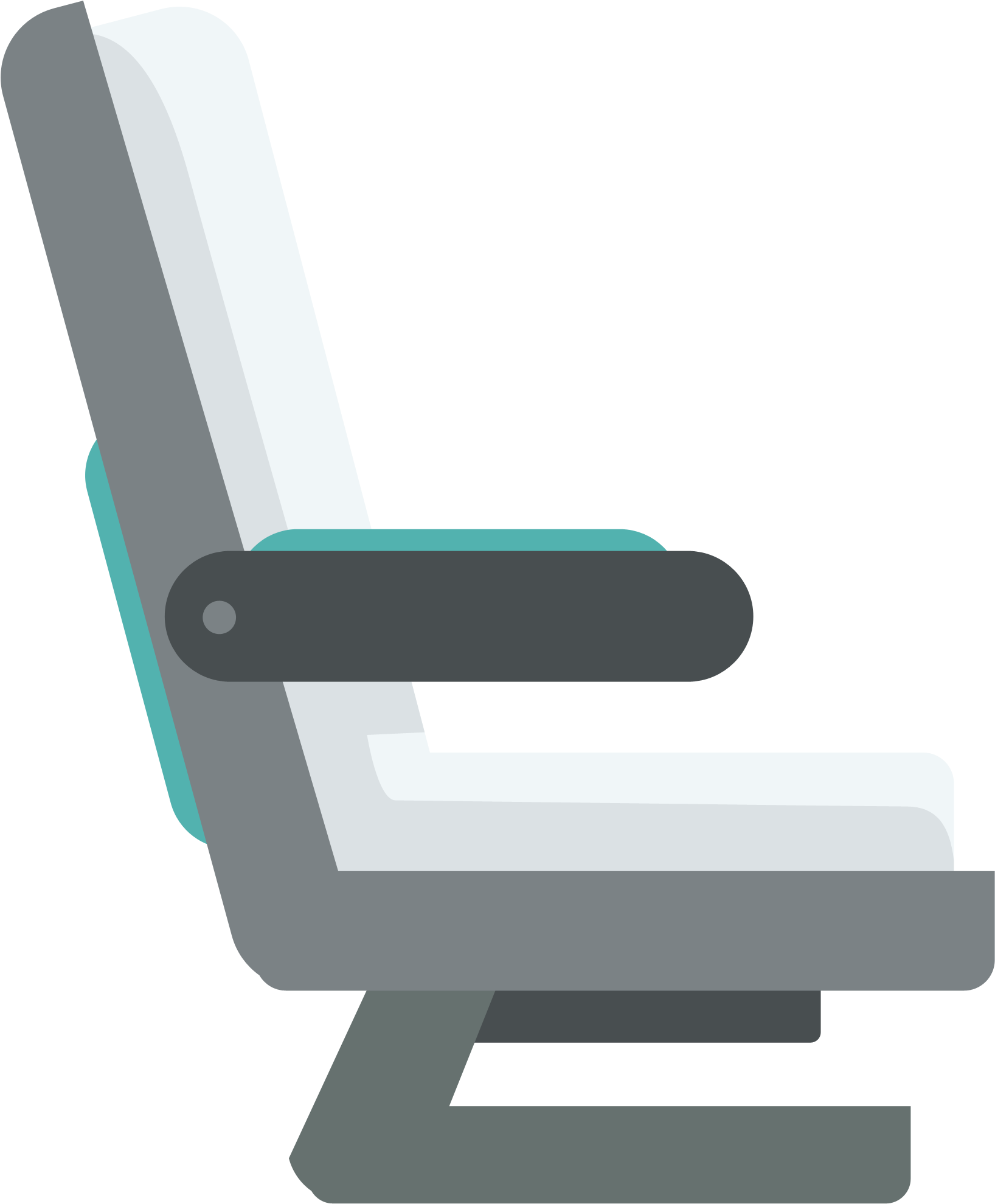 Aircraft Flat Seats Transprent - Airplane Seat Illustration Png, Transparent Png PNG with transparent background