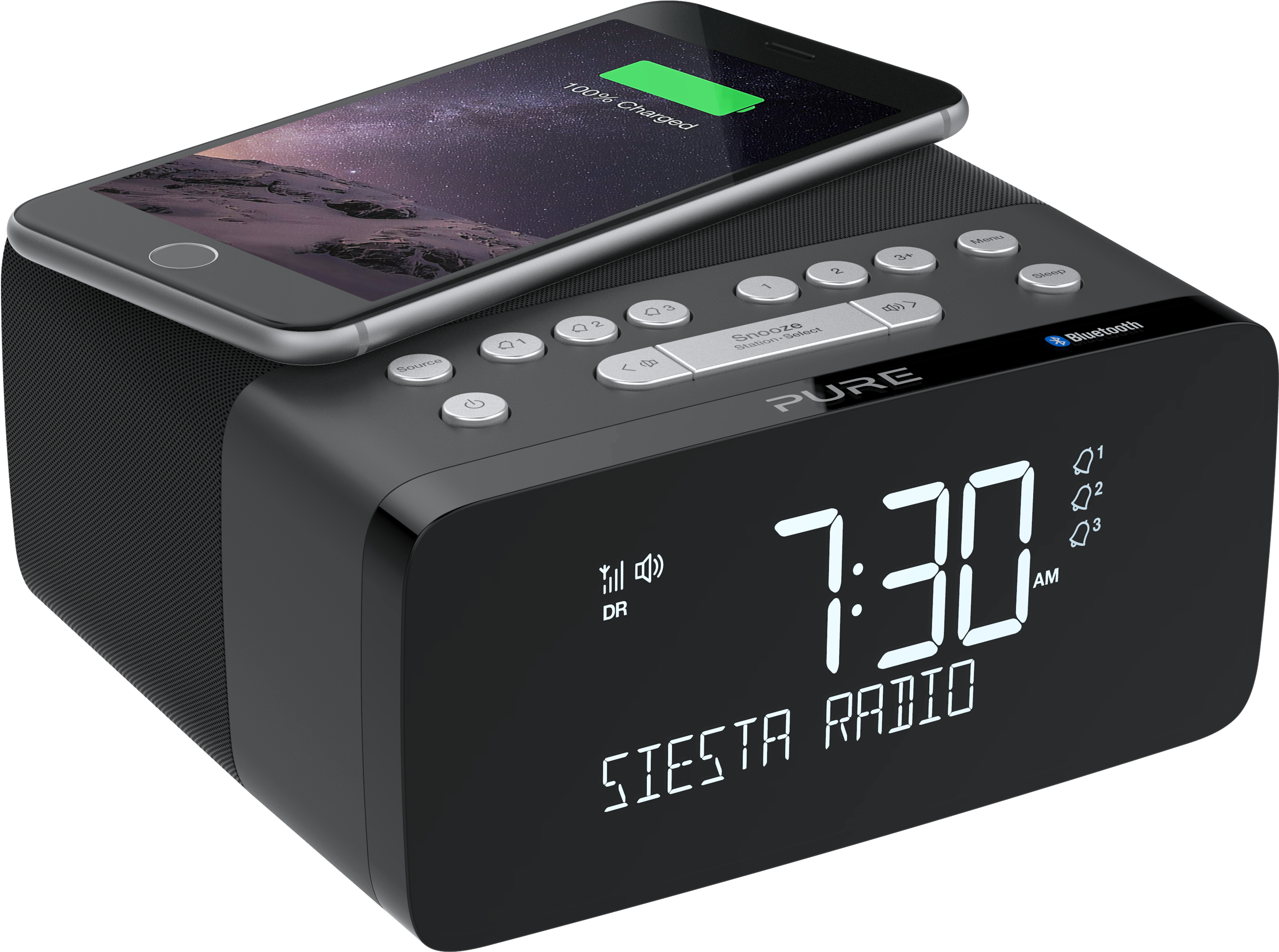 Bedside Dab Radio Alarm Clock, HD Png Download PNG image with a transparent background, free high-resolution download