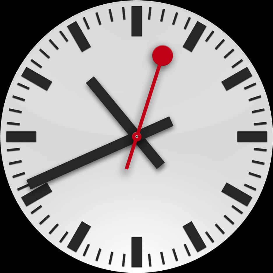 Modern Analog Clock Face