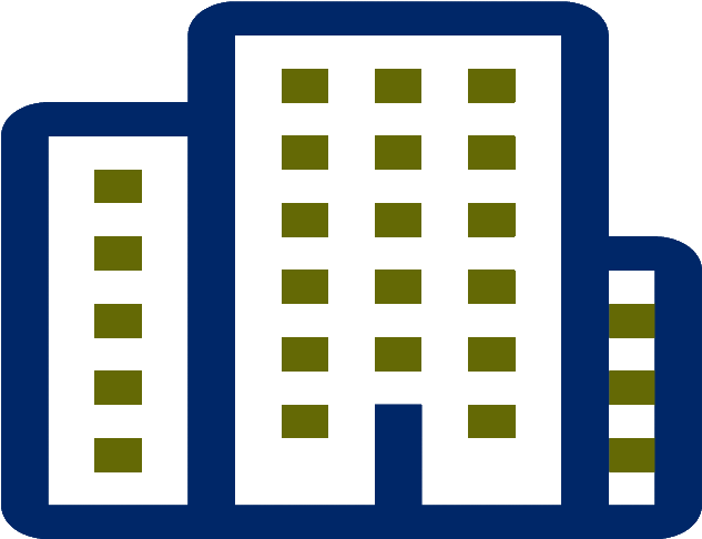 Modern Apartment Complex Graphic PNG with transparent background