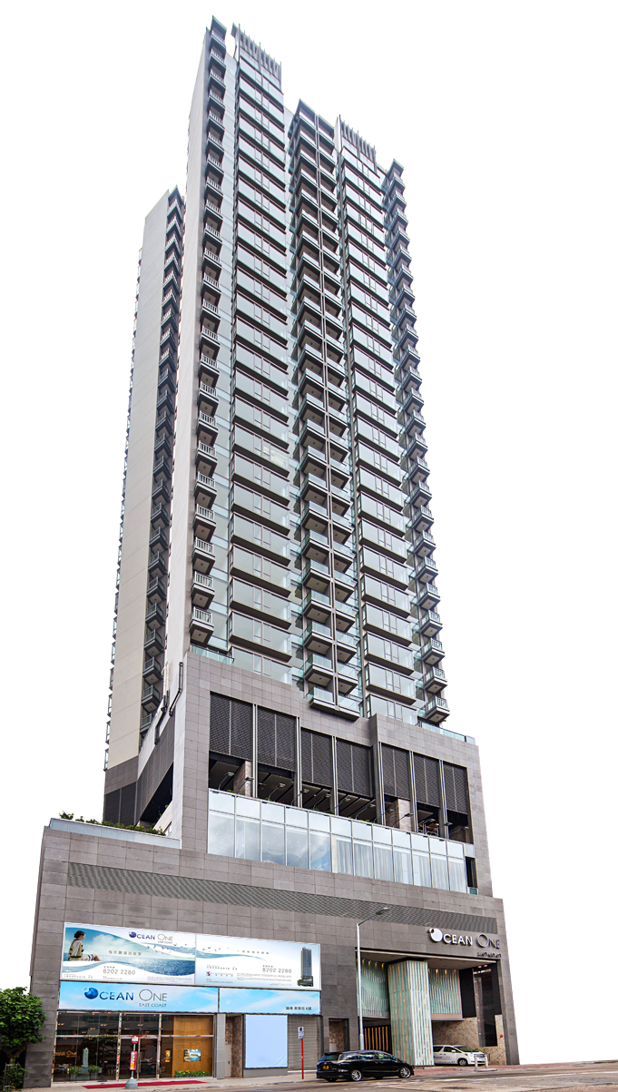 Modern Apartment Tower Night View PNG with transparent background
