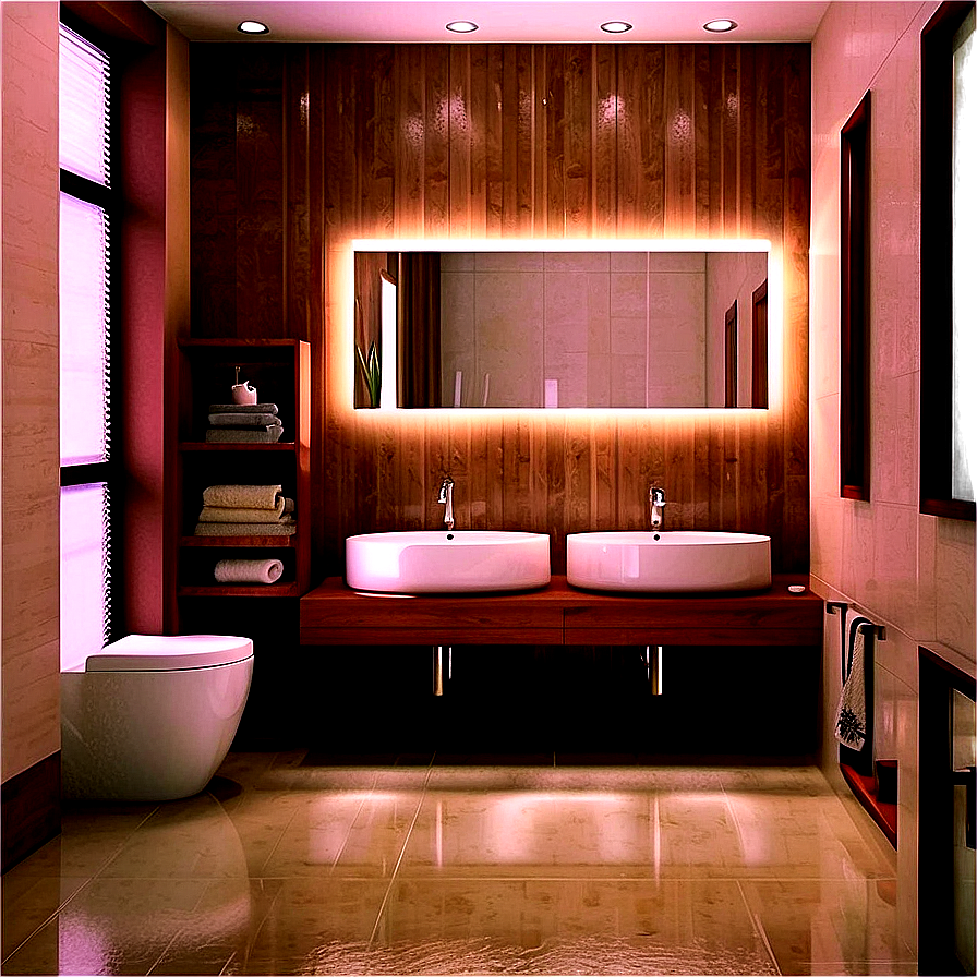 Modern Bathroom Design Ideas PNG axo PNG image with a transparent background, free high-resolution download