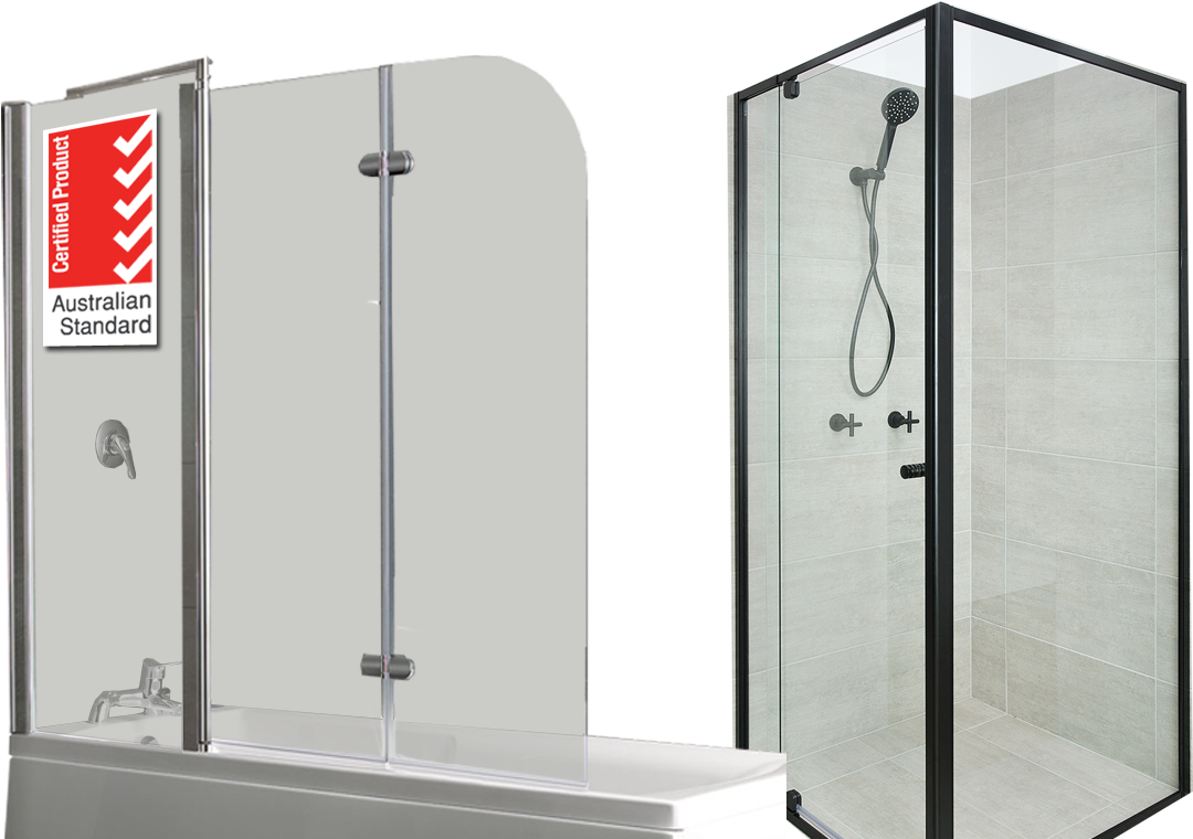 Fully Framed Black Shower Screen, HD Png Download PNG with transparent background