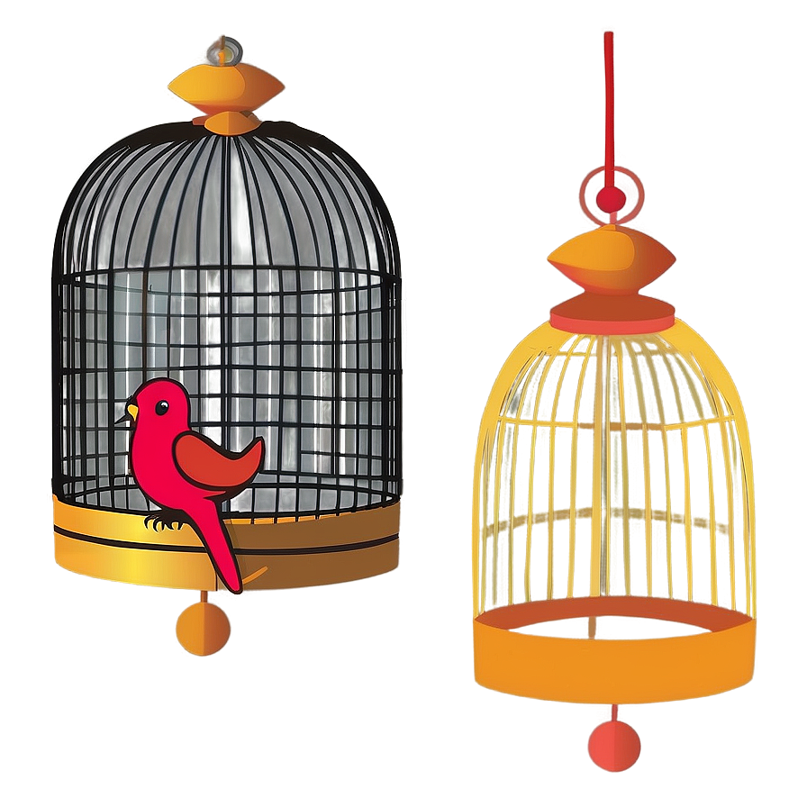 Modern Birdcage Art Png 06122024