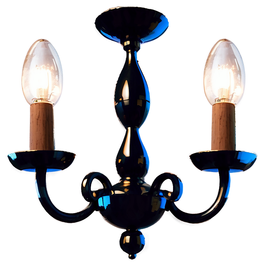 Modern Black Chandelier Png Mxy