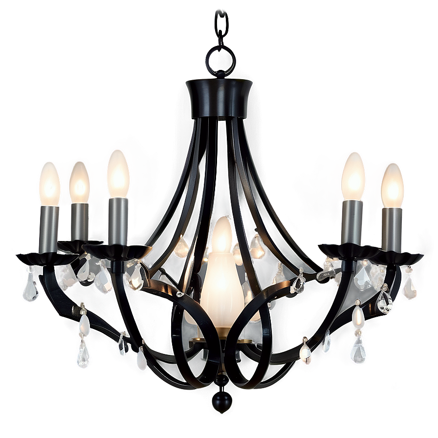 Modern Black Chandelier Png Xfj