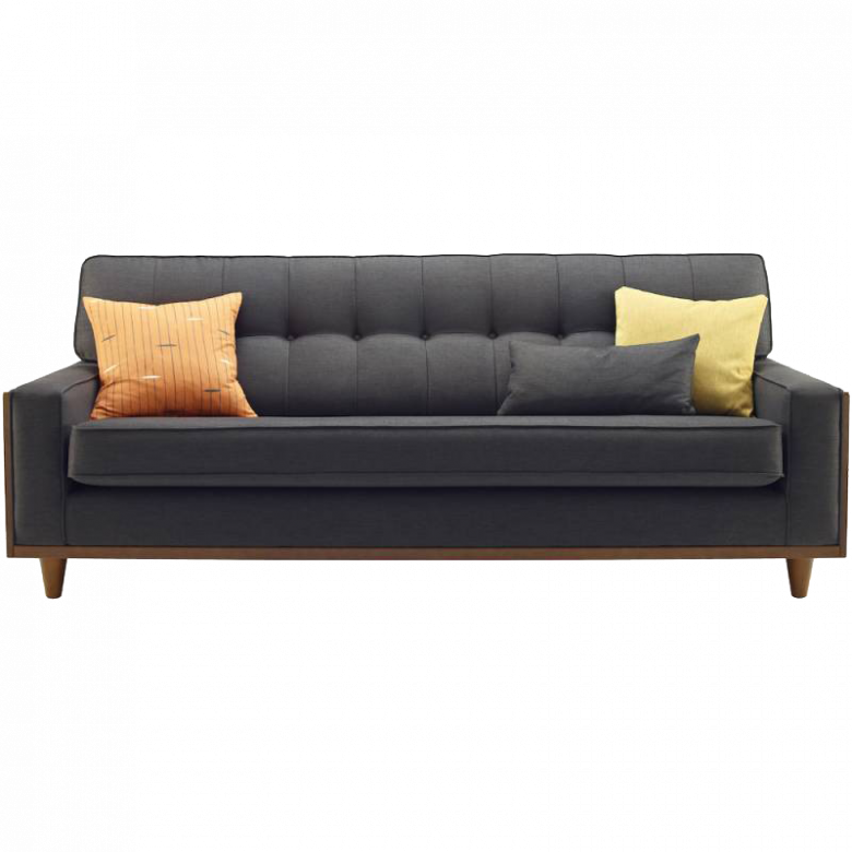 G Plan Vintage The Fifty Nine Large Fabric Sofa - G Plan Leather Sofa, HD Png Download PNG with transparent background