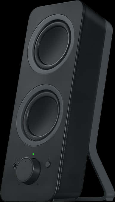 Modern Black Speaker Standing