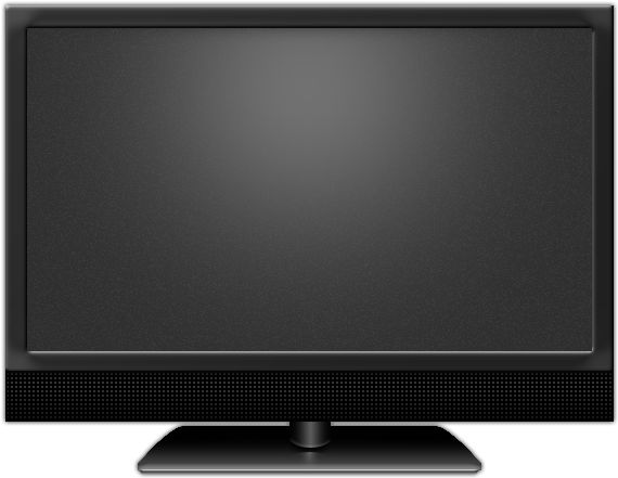 Modern Black Television Display