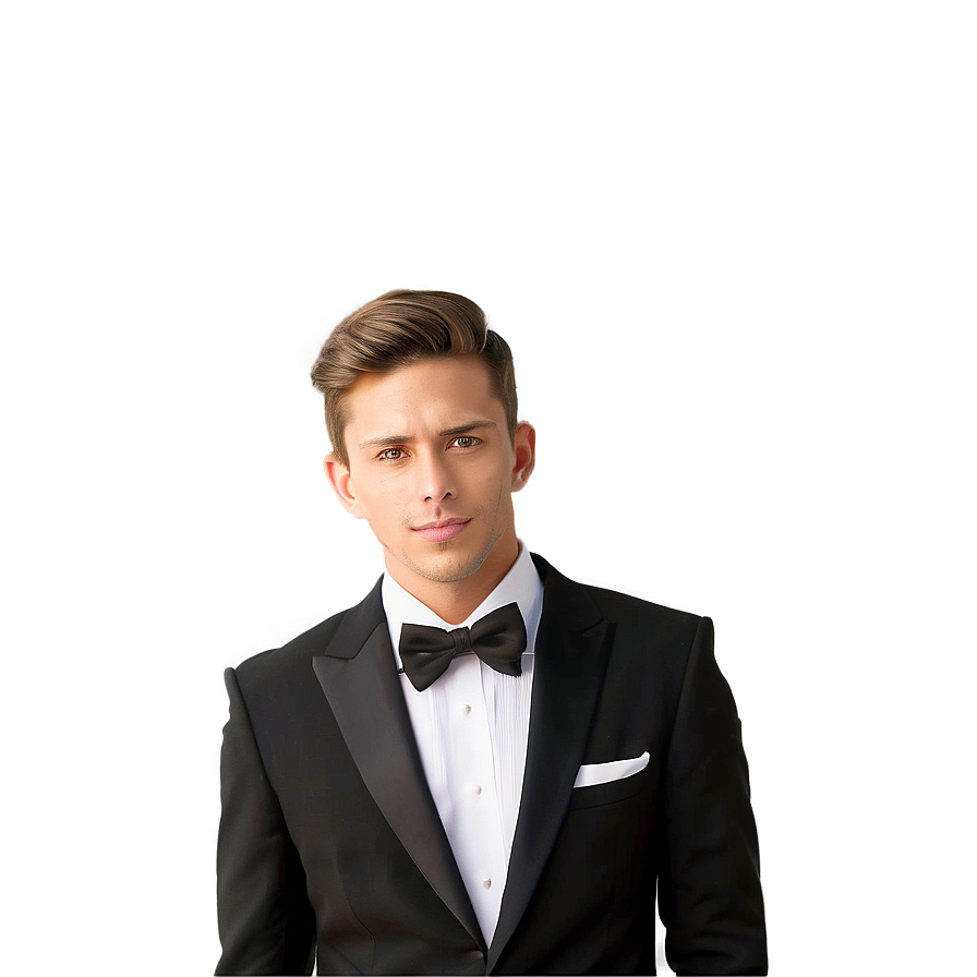 Modern Black Tie Fashion Png 06212024