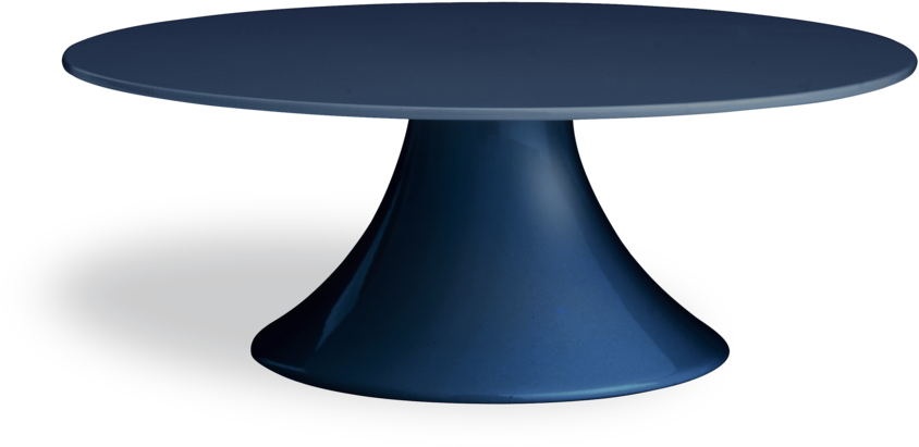 Modern Blue Round Table