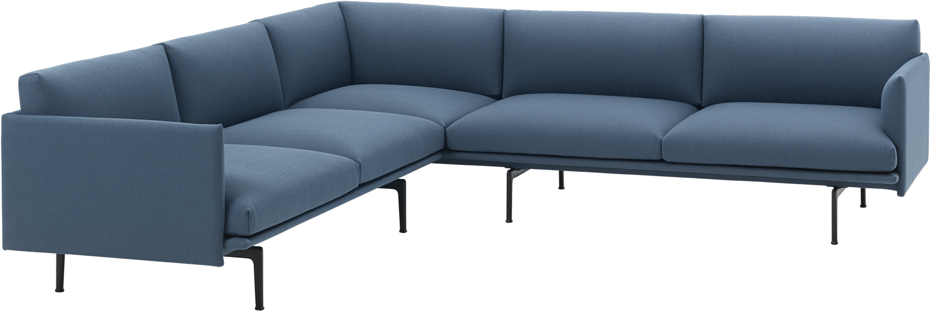 Outline Corner Sofa - Muuto Outline Corner Sofa, HD Png Download PNG with transparent background