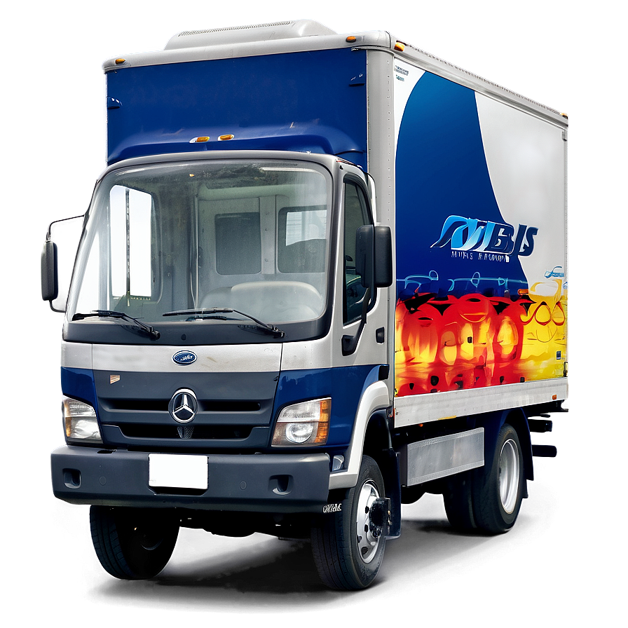 Modern Box Truck Graphic Png 06132024