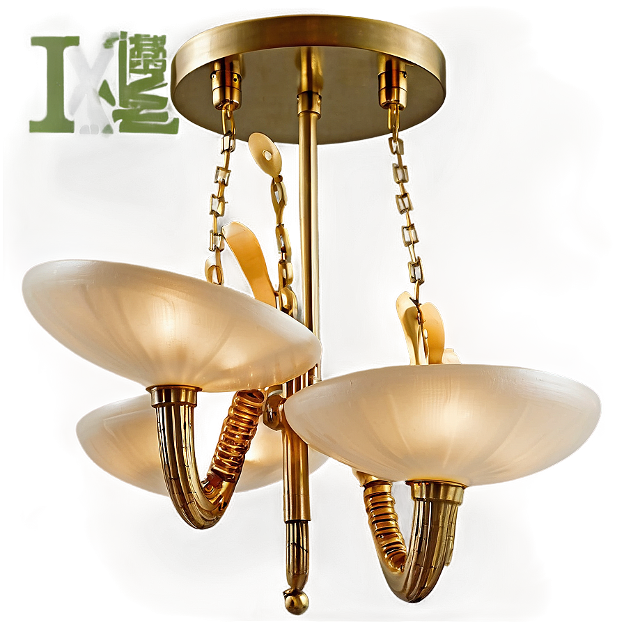 Modern Brass Chandelier Png 9