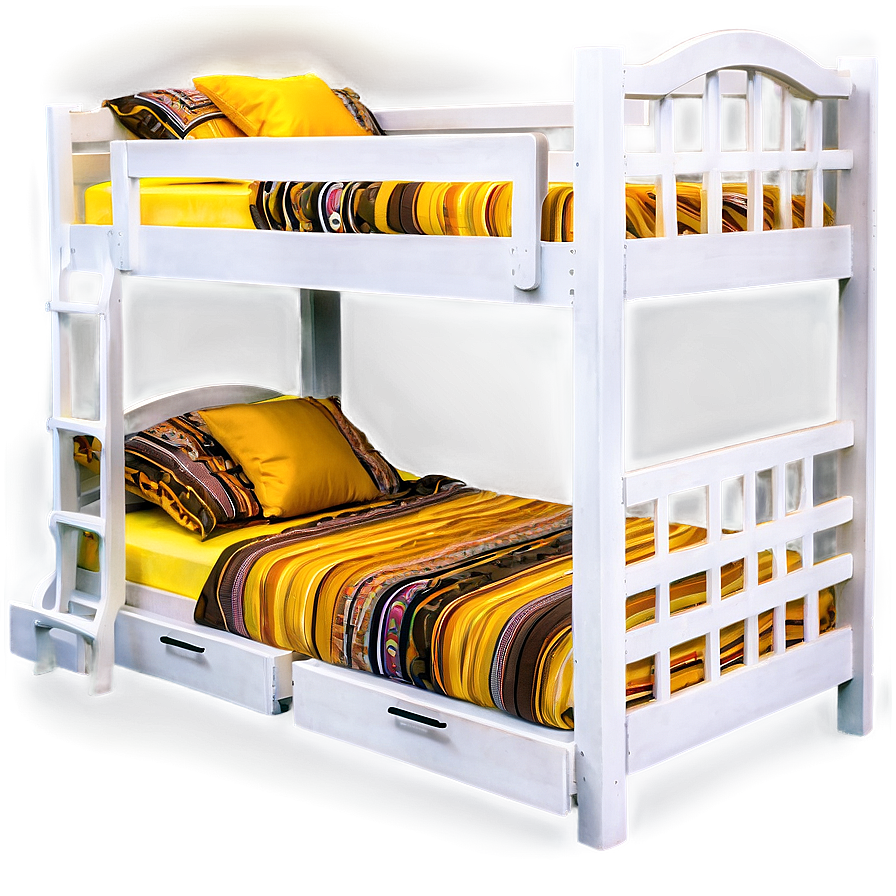 Modern Bunk Bed PNG pfw PNG image with a transparent background, free high-resolution download