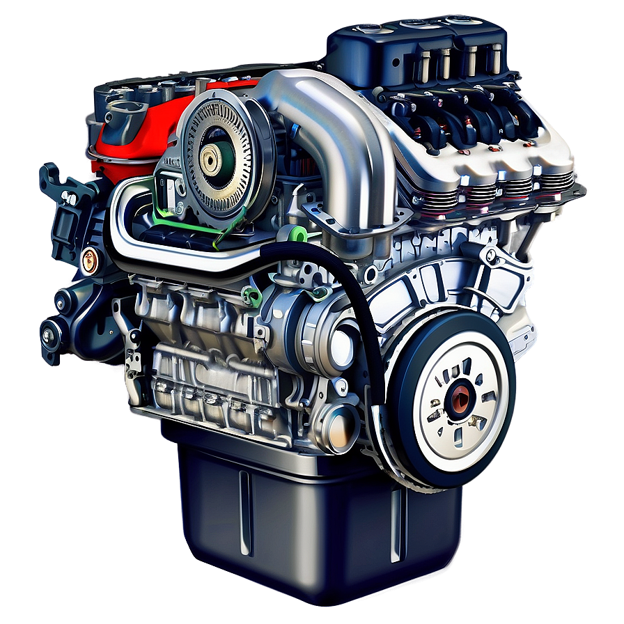 Modern Car Engine Cutaway PNG 87 PNG image with a transparent background, free high-resolution download