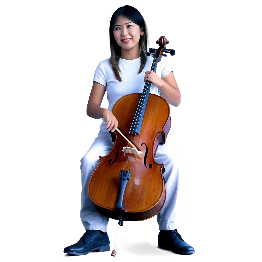 Modern Cello Player Png 69