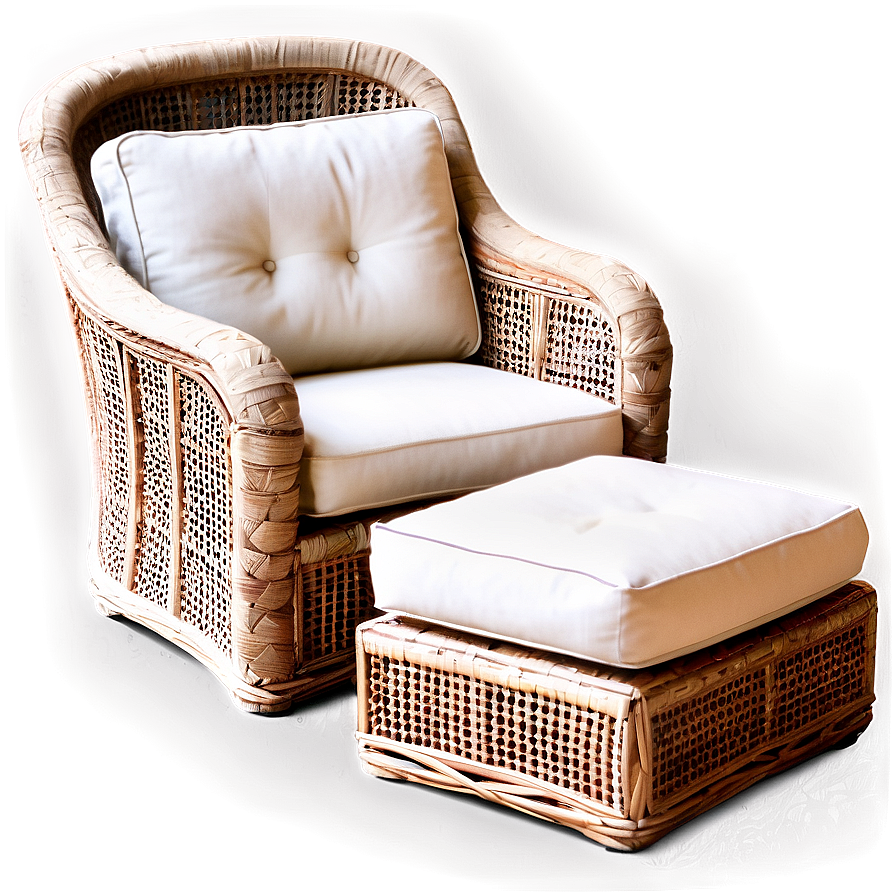 Modern Chair With Ottoman Png 06282024