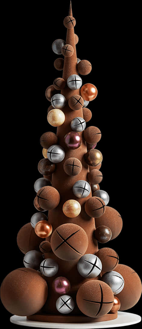 Modern Chocolate Christmas Tree