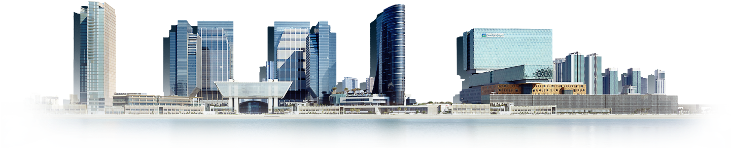 Modern City Skyline Panorama PNG image with a transparent background, free high-resolution download