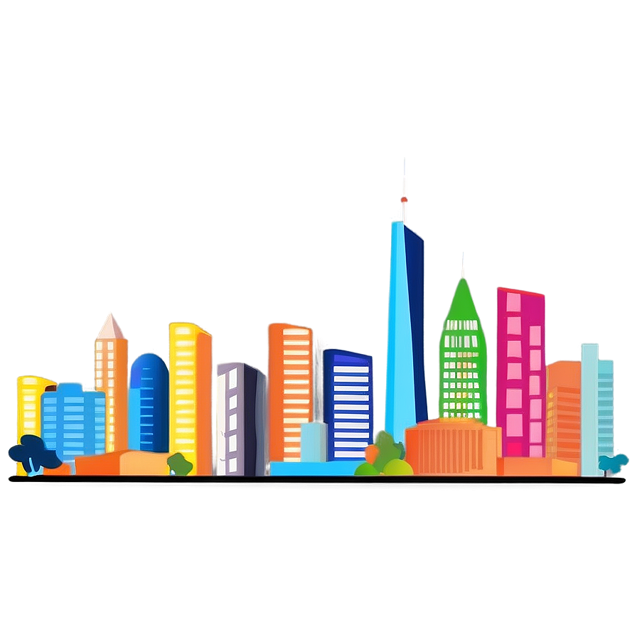 Modern City Skyline Png 06202024