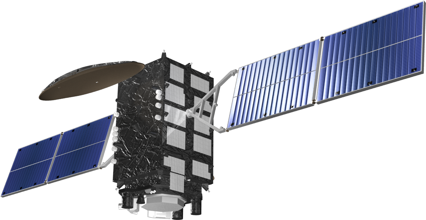 Modern Communications Satellite Rendering