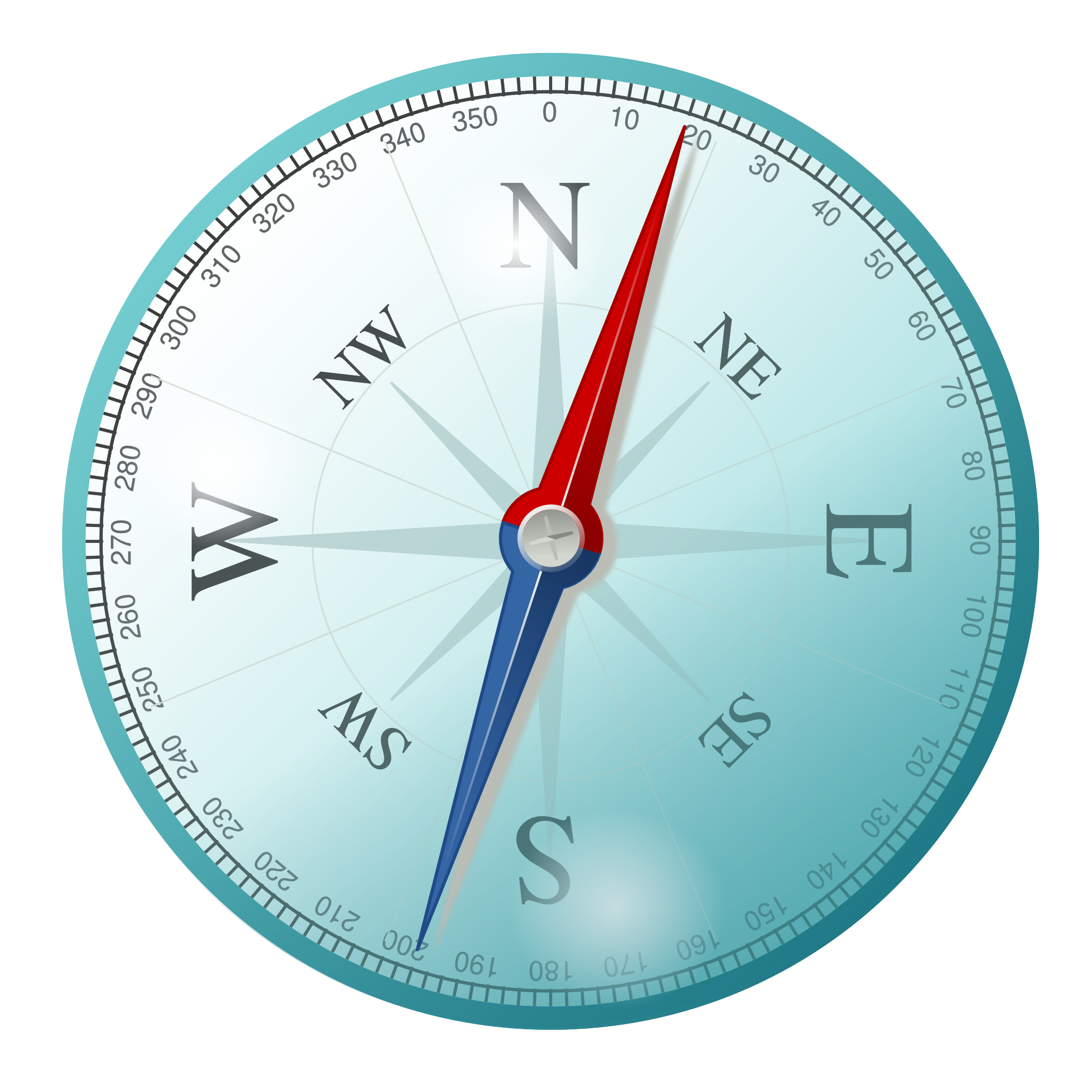 Modern Compass Illustration PNG with transparent background