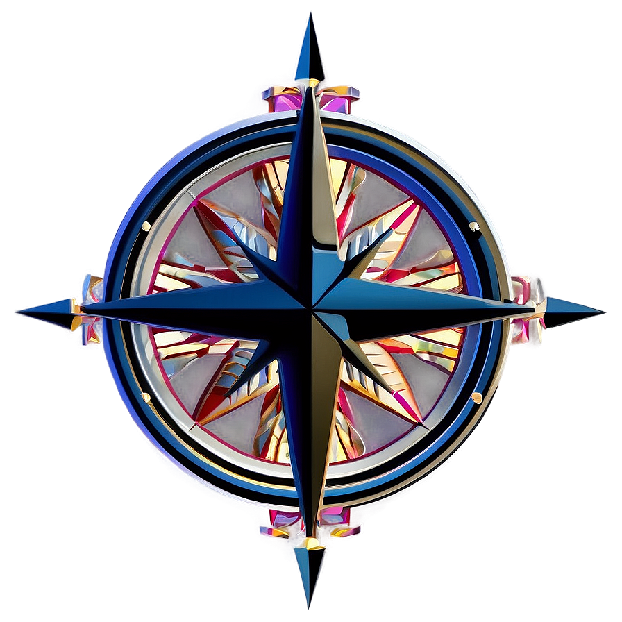 Modern Compass Rose Creation Png Ggm