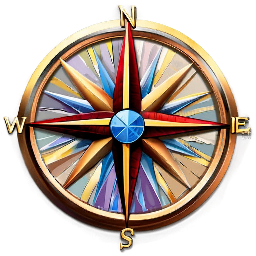 Modern Compass Rose Creation Png Lke73