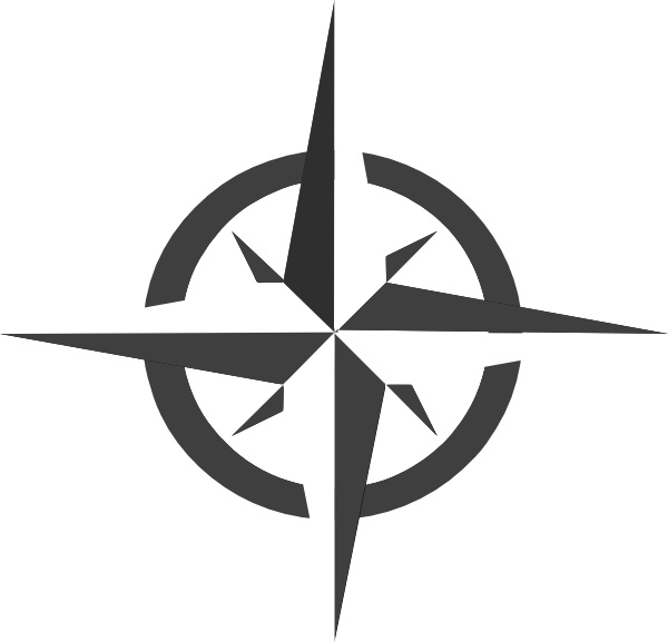 Modern Compass Rose Graphic