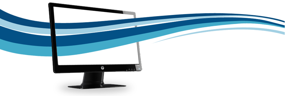 Modern Computer Monitor Design PNG with transparent background