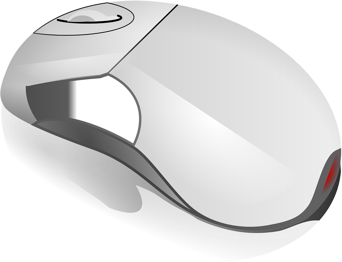 Modern Computer Mouse Design PNG with transparent background