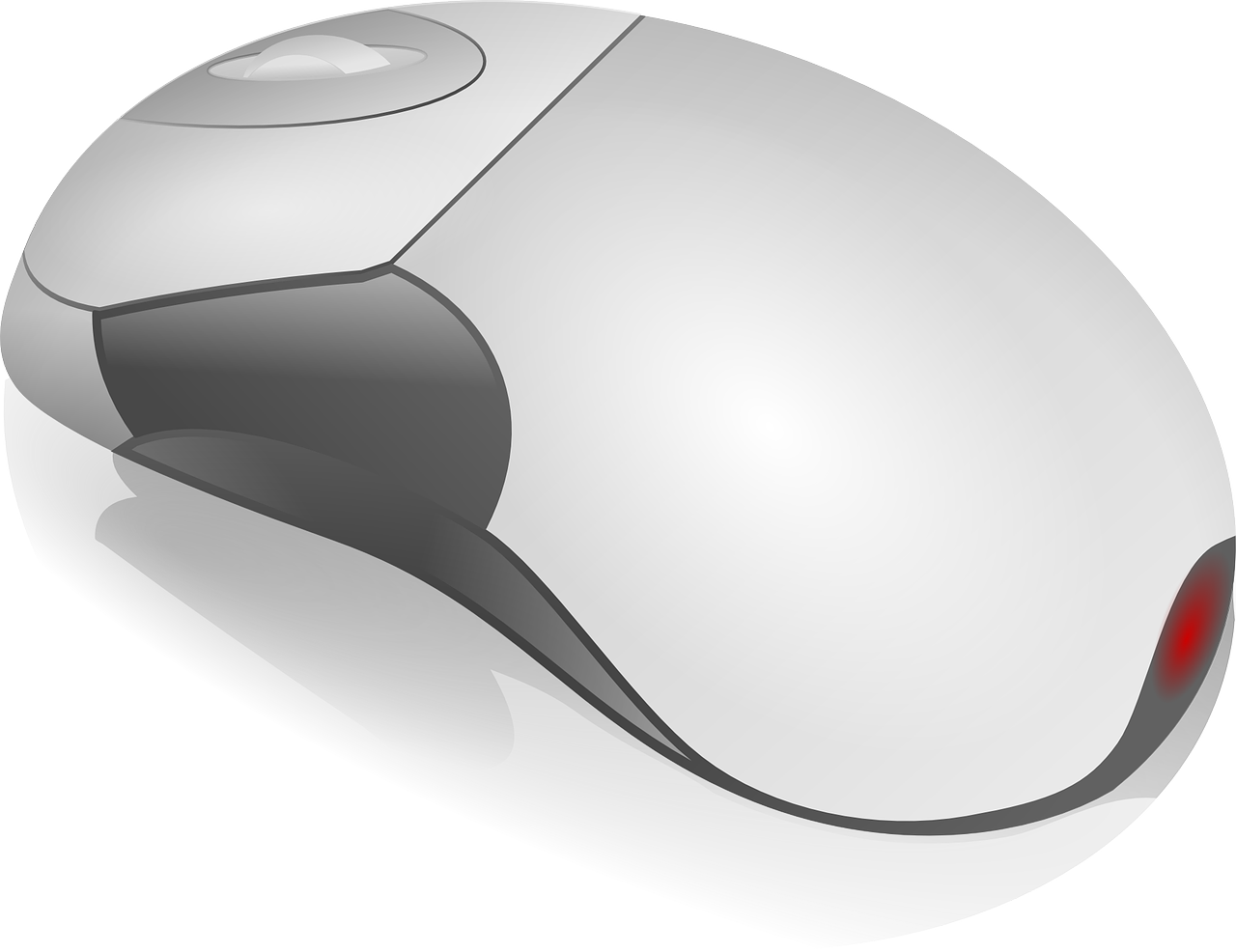 Modern Computer Mouse Design PNG with transparent background