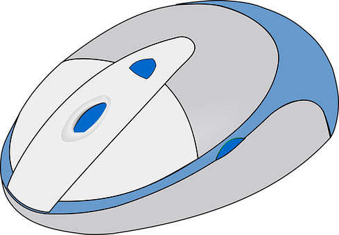 Modern Computer Mouse Illustration PNG with transparent background
