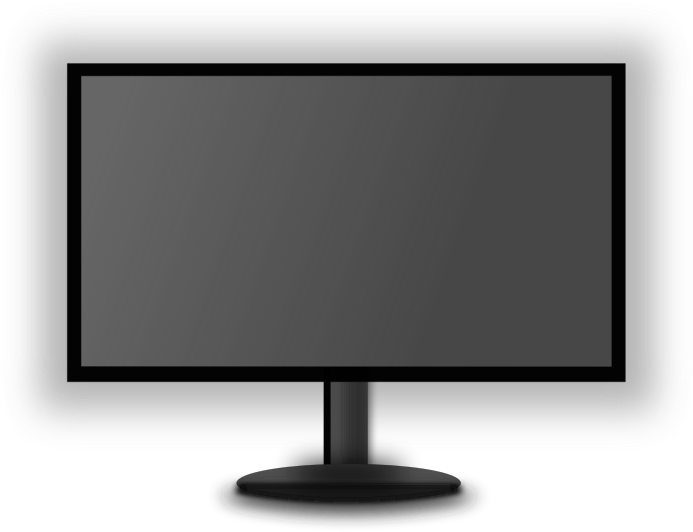 Modern Desktop Monitor Display