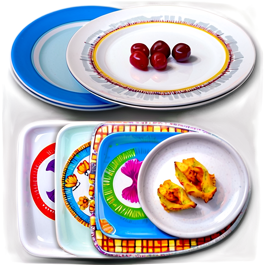 Modern Dinner Plates PNG xnk PNG image with a transparent background, free high-resolution download