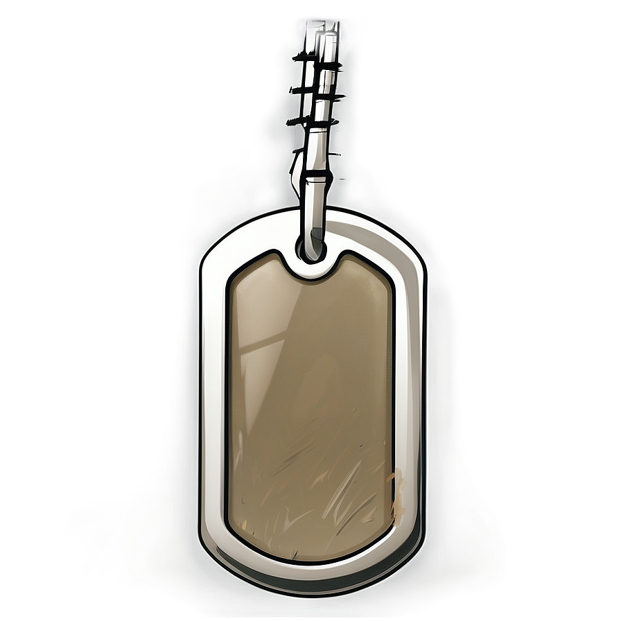 Modern Dog Tag Sketch Png Vrg95