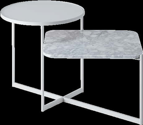 Modern Dual Tiered End Table