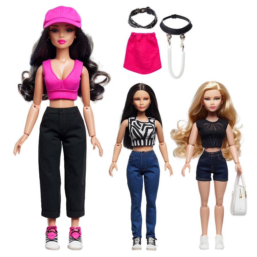 Modern Fashionista Doll PNG 50 PNG with transparent background