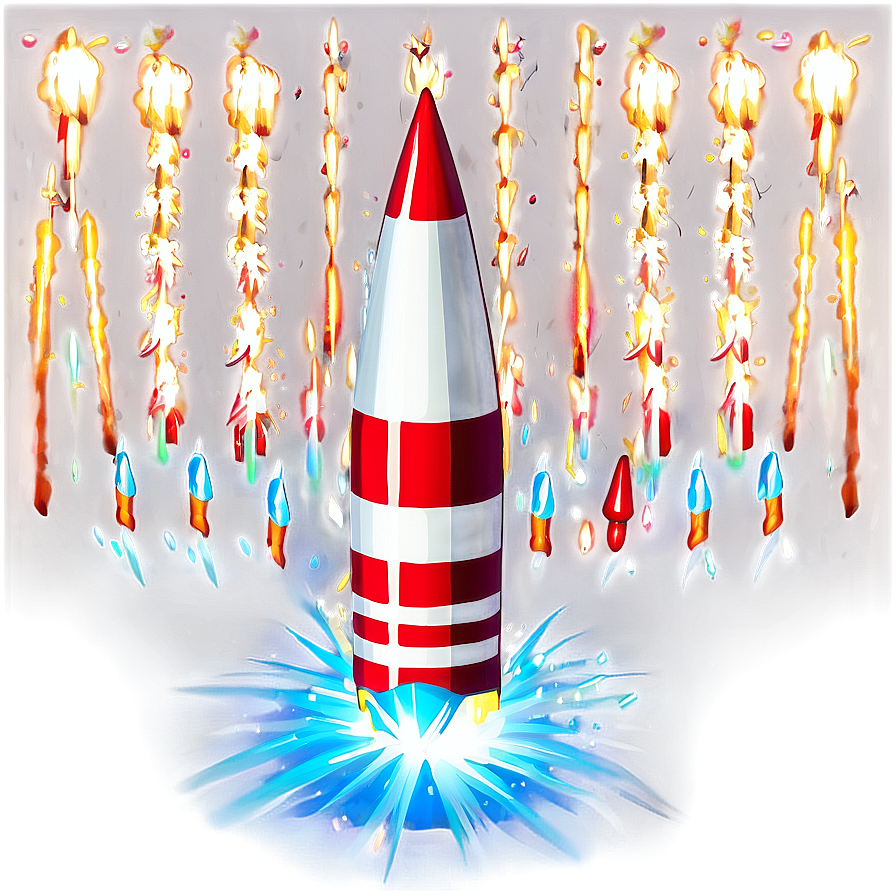 Modern Firework Rocket Png Klj12